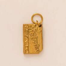 1件时尚精致INS不锈钢酒杯花鱼辣椒蝴蝶脸耳机DIY吊坠，镀18K金，不易氧化，适合情侣自由搭配 - 彩色 - 查看 14