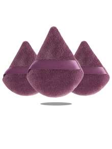 24个/15个/8个/5个三角形化妆海绵，柔软粉扑，适用于散粉、定妆粉、身体粉，化妆海绵套装，美妆工具 - 紫羅蘭色 - 查看 4
