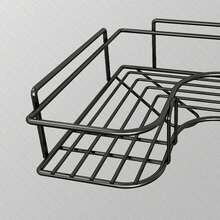 Dreieckiger Eisenregal-Eckregal für Badezimmer, wandmontiertes Küchenregal, Küchenregal ohne Bohren