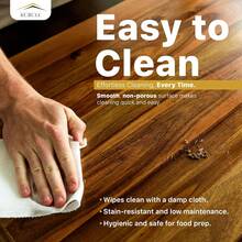 Noodle Board Stove Cover - Acacia Wood Stove Top Cover – Large Wood Cutting Board - Stove Top Covers For Electric Stove - Countertop Saver - Charcuterie Tray - Serving Board - Rustic Kitchen Decor - 黃色 - 查看 5