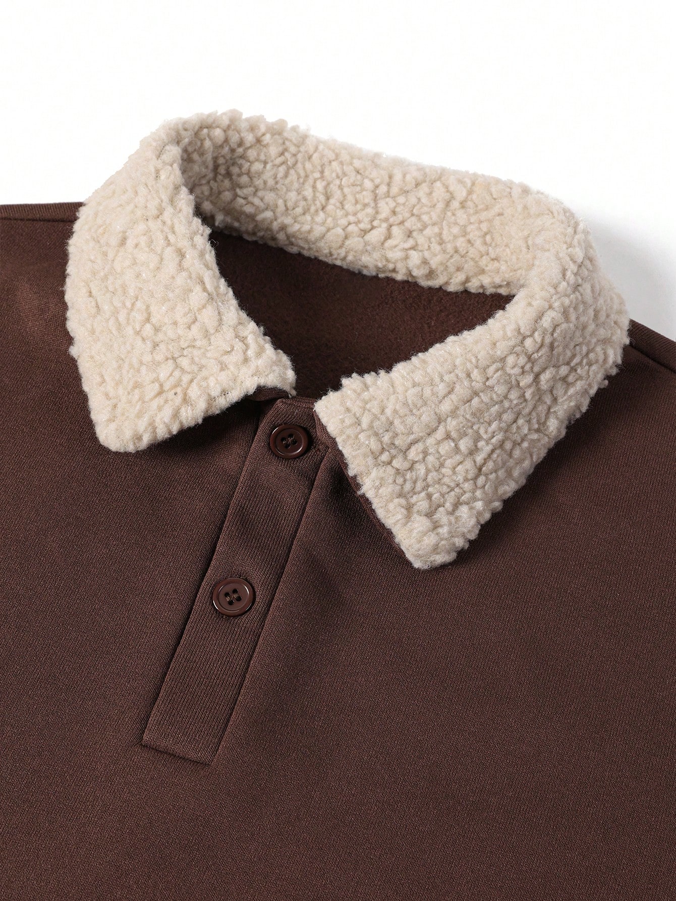 سترة رجالية جديدة بياقة شيربا متعددة الألوان، كاجو...