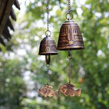 Japanese Traditional Lucky Small Wind Chimes For Outside, Iwachu Cast Iron Bless Temple Wind Bell Memorial And Sympathy Leaf Wind Chimes Indoor Garden Bell, Patio, Balcony (Leaf) - Animal Styles - View 6