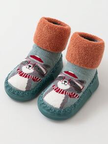 2 Pairs Baby Socks, Anti-Slip Crawling Socks For Newborns 0-3 Years Old, Soft & Loose Fit - Multicolor - View 5