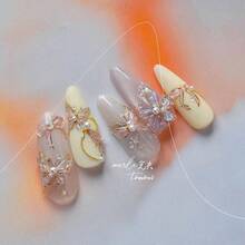 Goldfish Nail Art Stickers Sparkly Koi Fish Nail Stickers 5D Embossed Koi Lotus Leaf Chinese Style Manicure Decals Accessories Shell Light Goldfish Adhesive Slider For Women DIY Nail Art Decorations-735015 - 蝴蝶貼紙1 - 查看 9
