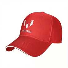 Messi Soccer Baseball Cap - Lightweight Adjustable Dad Hat With Messi Logo, Black/White Sporty Design For Men & Women, Perfect For Sports, Travel, And Outdoor Activities, Sports Cap| Sporty Cap| Lightweight Hat, Messi, Tomorrow X Together Product, Men'S Baseball Cap Hp, Hp Pink Printed Hat,  Briatore Cap F, Txt Item/Album, Cap/Hat For Men - 紅色 - 查看 2
