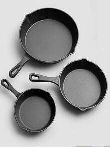 مقلاة من الحديد الزهر، مقلاة لاصقة متينة، مقلاة متعددة الوظائف، مقلاة من الحديد الزهر، صينية خبز، مناسبة للاستخدام في المطبخ والخارج. إنها أداة مطبخ ممتازة لطهي الشرائح، الدجاج والبرغر.