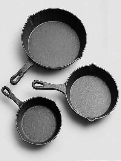 กระทะเหล็กหล่อ, กระทะนอนสติ๊กสำหรับงานหนัก, กระทะอเนกประสงค์, กระทะเหล็กหล่อ, กระทะอบ, เหมาะสำหรับใช้ในครัวและกลางแจ้ง เป็นเครื่องครัวที่ยอดเยี่ยมสำหรับทำอาหารสเต็ก, ไก่ และเนื้อบด