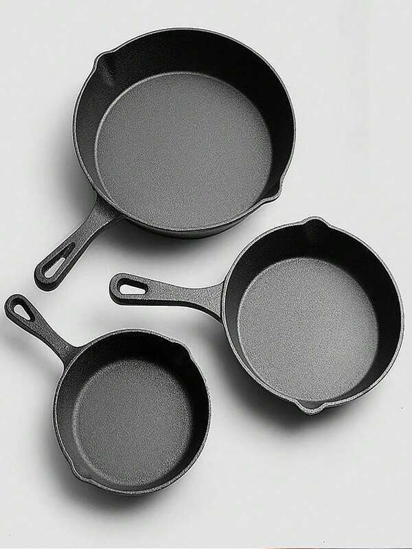 مقلاة من الحديد الزهر، مقلاة لاصقة متينة، مقلاة متعددة الوظائف، مقلاة من الحديد الزهر، صينية خبز، مناسبة للاستخدام في المطبخ والخارج. إنها أداة مطبخ ممتازة لطهي الشرائح، الدجاج والبرغر.