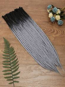 24 Inch Dreadlock Extensions Thick 1cm Single Ended Synthetic Dreads Extensions Hippie Style Fake Dreads 10 Strands SE Crochet Dreadlocks Extensions For Girls - Two-Tone - View 19