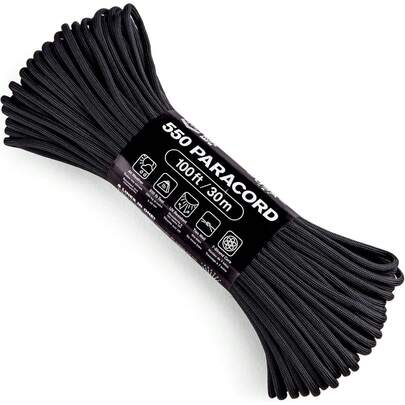 EstiloAtwood Rope MFG 550 - Cuerda De ParacaíDas De Nailon De 100 Pies Con NúCleo De 7 Hebras Para Exteriores, Equipo De Supervivencia Fabricado En Estados Unidos |   Cordones, Pulseras, Envolturas De Asa,VersióN Mejorada