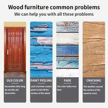 180g/300g Water-Based Wood Varnish, Suitable For Indoor And Outdoor Use, Multiple Sizes And Colors Available. Protects Wood From Corrosion, Insects, UV, And Moisture. Formula, No Harmful Odor. - Multicolor - View 8