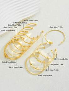 56pcs/48pcs/32pcs/19pcs/5pcs Vintage Elegant Retro Coin Style Assorted Metal Geometric Asymmetrical Hollow Line Wrapped Flower Carved Textured Wide Cuff Bracelet Jewelry Set, Suitable For Women & Men, Ideal For Holidays, Parties, Dates, Gifts, Daily Wear, Halloween, Christmas, New Year (Random Styles) - Multicolor - View 10