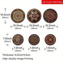 2D Flat Charming Circular Wooden Sign Set - Multipurpose Wall Art, Suitable For Home, Farmhouse, Cafe And Coffee Shop Decor - Perfect Gift Idea