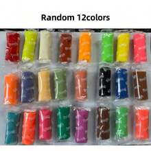 24/12 Colors Air Dry Modeling Clay, Children Sculpting Clay, Non-Stick Ultra-Light DIY Soft Magic Clay With Sculpting Tools And Game Cards, Children Art And Craft Gift, Gift Box And Refill