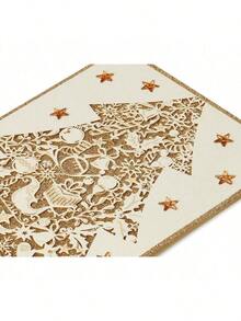 Boxed Christmas Cards With Envelopes Joyful Christmas And Wonderful New Year Gold Christmas Tree 8Count