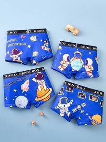 Young Boys Trunks - Royal Blue - View 2
