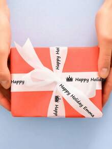 1/2/3/4/5/6/7/8/9/10 متر شريط نص مخصص، شريط ساتان عرض 2.5 سم مخصص، نص ذهبي، شريط حرير ملون لأعمال DIY، صنع الفيونكات، ديكور الزفاف، تغليف الهدايا وديكور الحفلات، تغليف هدايا أعياد الميلاد، تغليف هدايا الزفاف، تغليف هدايا الذكرى السنوية، تغليف الكعك، شريط مخصص، شريط علامة تجارية للشركات، ديكور المطبخ، اكسسوارات ديكورية إبداعية، ديكور الغرفة