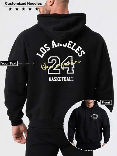 Customized Personalized Men's Hooded Sweatshirt. With Multiple Text Options Available. Just Upload The Picture And You'll Get It. A And Fashionable Choice. Make A One-Of-A-Kind Personalized Hooded Sweatshirt. This Is A Gift For Yourself And Also A Great Choice For Your Friends.