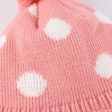 Baby Boys Girls Winter Hat And Collar Scarf Set Knit Toddler Earflaps Beanie Kids Warm Fleece Lining Hat With Pompom