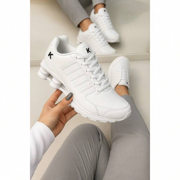 Tênis Unissex Com Molas Casual Confortável