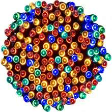 Luces navideñas de 230 LED y 20,5 metros de largo. Disponibles en 5 colores, con 8 modos de iluminación. Luces LED para árbol de Navidad, guirnalda de luces, guirnalda de luces para decoración de festivales. Conector para conectar varios juegos. Decoración para fiestas, bodas y festividades. Luces navideñas (en la caja se indica: 230 LED y 24 metros de largo).