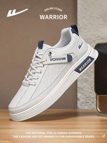 WARRIOR 1 Paar Herren Lässig Schnürsneaker, vielseitig bequeme leichte Sportschuhe, ganzjährig neuer Stil Freizeitschuhe mit niedrigem Schaft