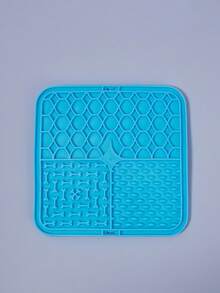 PETSIN 1pc Dog Licking Mat Slow Food Mat Drizzling Licking Pad Suction Cup Slow Food Mat Silicone Slow Food Mat Pet Dog Licking Mat - Multicolor - View 4