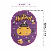 Halloween & Christmas Nightmare Decorations, Halloween & Christmas Hanging Decorations, Nightmare Theme Tree Home Indoor Party Decor, Ghost, Pumpkin, Bat, Evil Pumpkin Head, Holiday Themed Atmosphere, Sisal Cat Scratch Pad (Suitable For Walls, Sofas And Carpets), Durable Anti-Shedding Cat Scratch Surface With Hook And Loop Hooks, Indoor Cat Scratching Pad Wall Scratcher