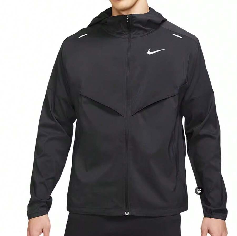 Nike WINDRUNNER Men's Woven Hooded Jacket/Sports Jacket - Black - View 1