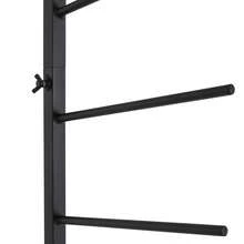 17-Tier Wall Mounted Blueprint Storage Rack For Organizing Drawings And Posters, Durable Iron Construction With Tilted Rods For Easy Access And Modern Aesthetic - Black - View 11