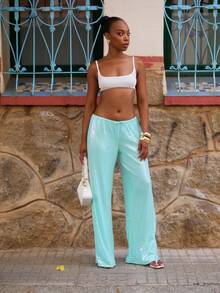 Yess Loren Women's Summer Solid Color Simple Daily Wear Camisole - White - View 3