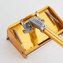 Drywall Flat Box, 10-Inch Wide Quick Clean, Aluminum Finishing Mud Box For Plasterboard, Wallboard, Sheetrock, Bonus Mudguard, Extra 2 Stainless Steel Blades (10/12-Inch)