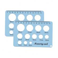 Nipple Ruler For Flange Sizing, Nipple Measurement Tool For Flanges, Silicone And Soft Nipple Flange Measure Tool, Breast Pump Nipple Size Ruler For New Mothers - Multicolor - View 11