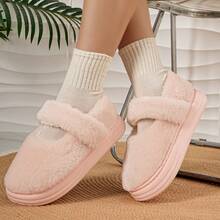 2025 Pantuflas cerradas con puntera térmica, suela gruesa y cálida, adecuadas para uso interior y exterior, diseño 2025 nuevo, forro térmico, versátil para mujeres