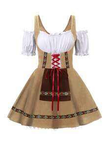 Oktoberfest Carnival Costumes For Women German Dirndl Cosplay St. Patrick's Dress, Halloween