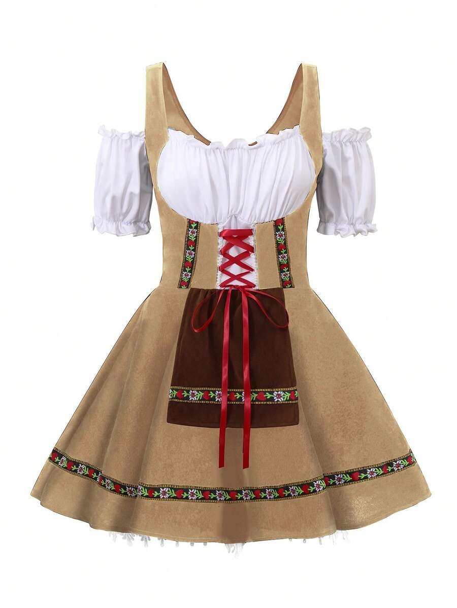 Oktoberfest Carnival Costumes For Women German Dirndl Cosplay St. Patrick's Dress, Halloween