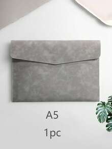 1pc A4/A5 2026 Planner PU Leather Waterproof File Folder, Document Organizer, File Envelope Set, Tablet Sleeve, With Magnetic Snap Closure, Suitable For Home, School, Office, Student Stationery (Brown, Black, Green, Gray, Blue)