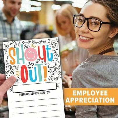 5/25/50 Invitation Cards, Thank You Cards And Award Cards, 15.2x10.2 Cm/6x4 Inches, Suitable For Teachers, Employees, Office Staff And Workplace Bulletin Boards