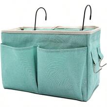 Bedside Caddy Bedside Hanging Storage Basket Multi - Function Organizer Caddy Bunk And Hospital Beds Dorm Rooms Bed Rails, Can Be Placed Glasses Books Mobile Phones2pc Navy Blue