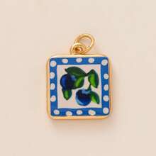 1 pezzo Ciondolo dolce e carino a forma di busta, fiore, piccolo pesce, ciliegia, arancia, fragola, fiocco, limone, placcato in oro 18K, impermeabile e anti-sudore, adatto per uso quotidiano e tempo libero, un ciondolo creativo per mogli, madri e fidanzate