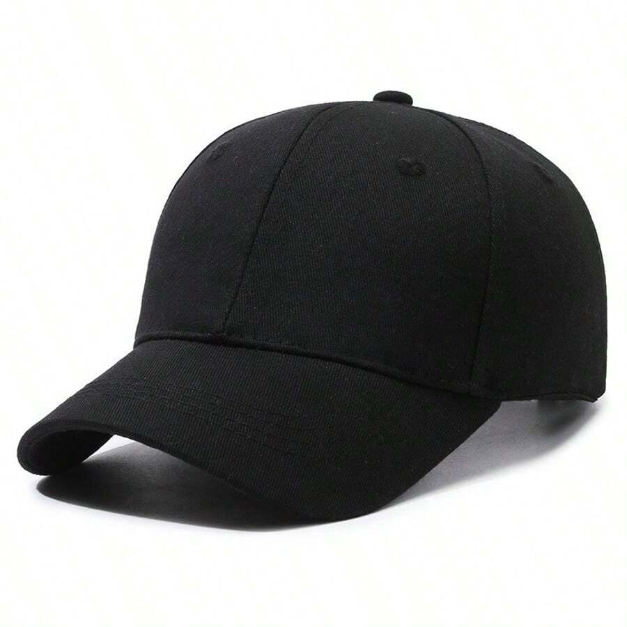 Gorra de béisbol de unicolor casual, sombrero de sol de alta gama y estilo unisex, sombrero de ala ancha versátil y de protección solar de estilo coreano