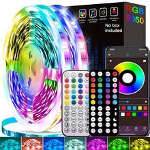1pc 1-20M LED Strip Light, Bluetooth Smart App Control Music Sync Color Changing, RGB LED Strip With Remote, 44-Key Remote And App Controlled Smart LED Light Strips, RGB Color Changing Music Sync LED Rope Lights, Bedroom Smart Rope Lights, Suitable For Bedroom, Room, Home Decor, Party Holiday LED Lights, Living Room, Christmas Party, Wedding Decoration