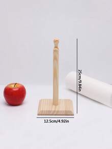1Pc Wooden Paper Towel Holder,Kitchen Paper Towel Dispenser, Paper Towel Holder Countertop,Bamboo Paper Towel Roll Holder,Napkin Stand On The Desk,Kitchen Towel Rack,Tissue Rack For Kitchen,Dining Room,Restaurant,Plastic Wrap Holder,Table Top Items,Kitchen Storage,Organizer,Standard Roll Holder For Cabinet,Stand With Anti-Skid Base