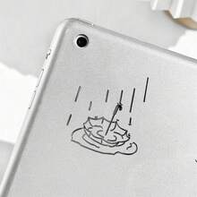 1/3PCS I'm Fine Funny Sarcastic Metal Stickers - Waterproof Glossy Paper Laptop Decals With Humorous "I'm Fine" Design, Easy Peel & Stick For DIY Tech Accessories (One-Time Use) - Silver - View 5