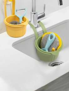 Self-Cleaning Push-Type Sink Strainer Basket - Automatic Food Waste Drain Basket With Removable Bottom, Easy Installation