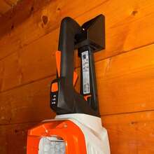 Heavy Duty Steel Wall Mounted Trimmer Holder, Easy To Install Garage Organizer For Lawn, Hedge Trimmers And Tool Storage, DIY Enthusiasts, Stylish And Sturdy Black Finish, Wall Mounted Trimmer Bracket