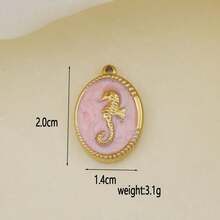 1pc Stainless Steel Fashionable Beach Vacation Pendant, DIY Handmade Bracelet, Earring, Hanging Decor Accessory