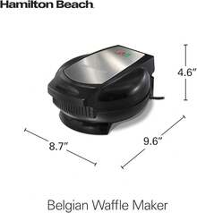 áquina de gofres eléctrica modelo belga, niña, negra - Negro - Ver 6