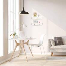 2 Packs Floating Nightstand With Drawer - Rustic Wood Floating Wall Mounted Drawers Floating Shelf With Drawer Living Room, Bedroom, Kitchen, Wall Decor, Storage, Display - White - ban đầu - Xem 7