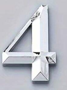 Golden 3D Floating Self-Adhesive House Number Stickers 0-9 – Rustproof Resin Mailbox Numbers For Home, Office, And Hotel Rooms – Easy Door Installation, No Wiring Needed - Silver - View 20